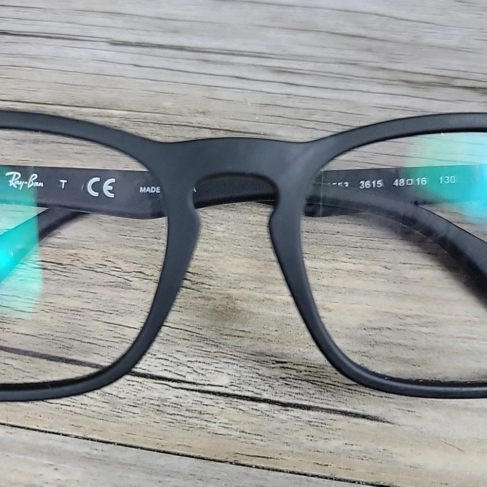 Ray Ban RB1553 3615 Youth Eyeglasses Matte Black FRAMES ONLY 48-16-130 Full Rim‎
